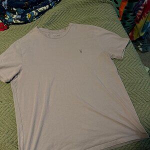 Men's All Saints T Shirt Light Purple  Size Large
